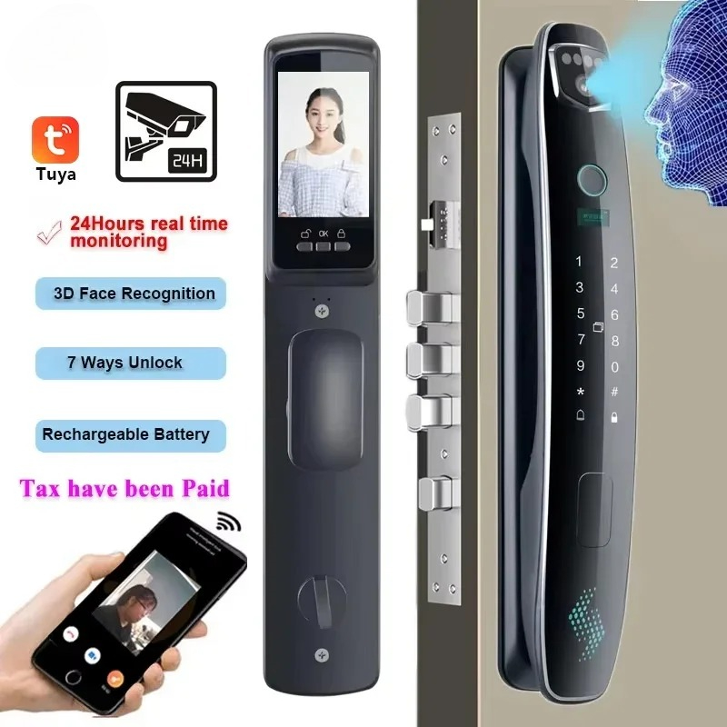 Smart Door Lock Wifi - 3D Yüz Tanıma Özellikli Akıllı Şifreli