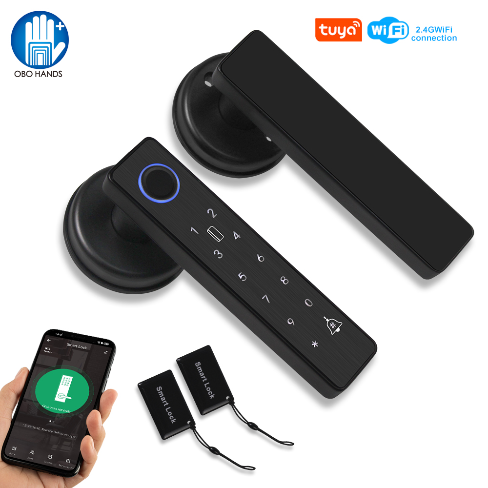 Smart Door Lock Wifi - WiFi Tuya APP biyometrik parmak izi