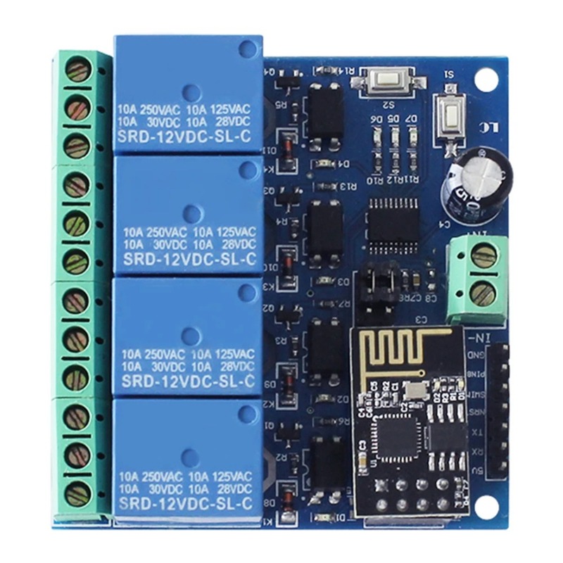 Esp8266 Relay Module - ESP8266 ESP-01 4 yollu WiFi röle