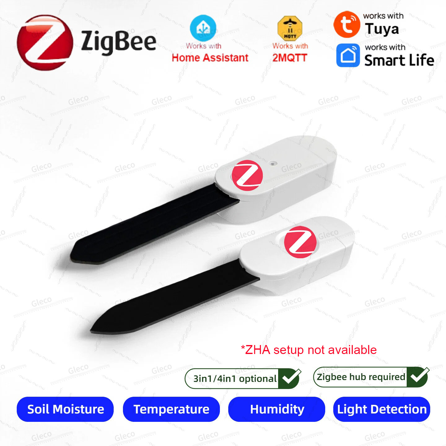 Smart Home Automation Kit - Zigbee Toprak Nem Sensörü Ölçer Sıcaklık