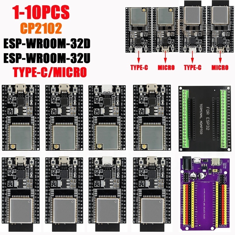 Esp32 Smart Home Kit - 1-10 adet ESP32-DevKitC çekirdek kurulu TİP-C/MİKRO
