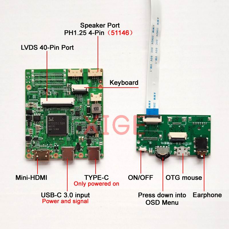 Fit LP140WH1(TL)-TLA1/TLC6/TLD - Microcontroller Kit incelemesi ve fiyatı