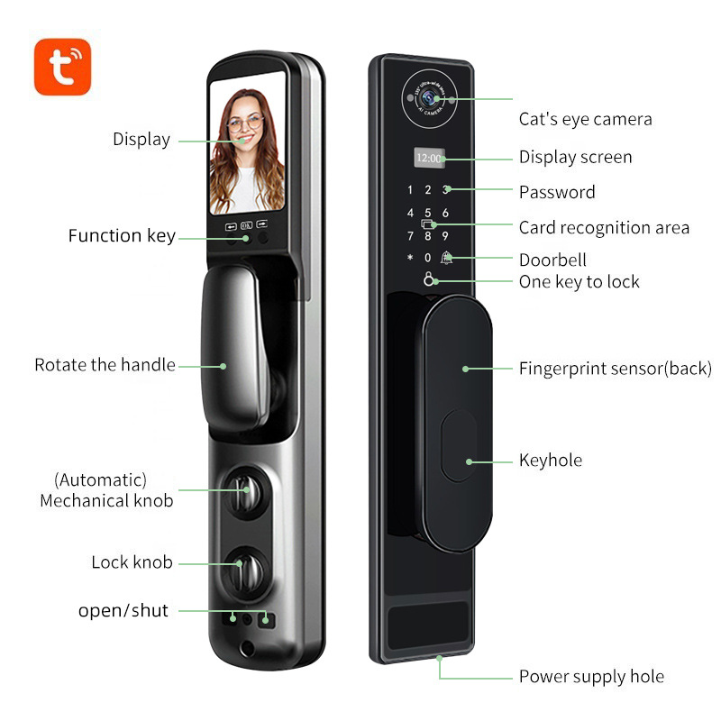 Otomatik TUYA Wifi Kedi Gözü P - Smart Door Lock Wifi incelemesi ve fiyatı