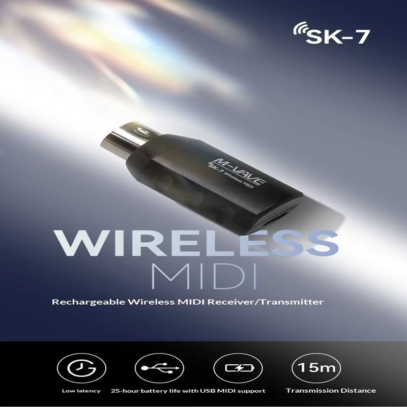 M Vave Sk7 Kablosuz MIDI Adapt - Electronics Project Kit incelemesi ve fiyatı