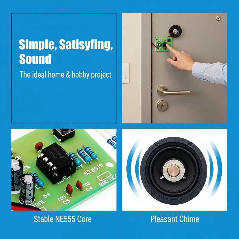 NE555 Kapı Zili DIY Lehimleme  - Electronics Project Kit incelemesi ve fiyatı