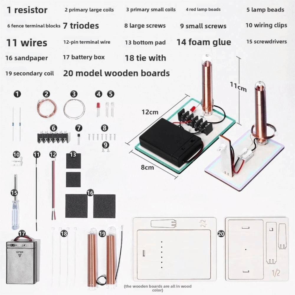 Kablosuz Güç İletimi Modeli, K - Electronics Project Kit incelemesi ve fiyatı