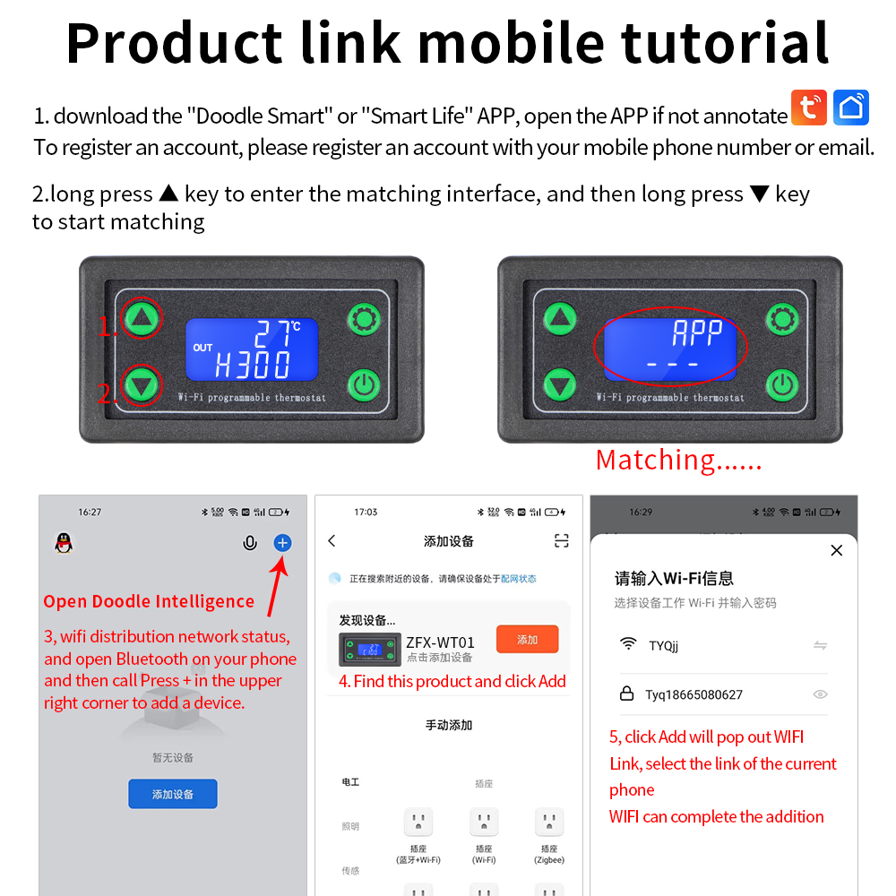 DC12-36V LED Dijital Sıcaklık  - Wifi Thermostat incelemesi ve fiyatı